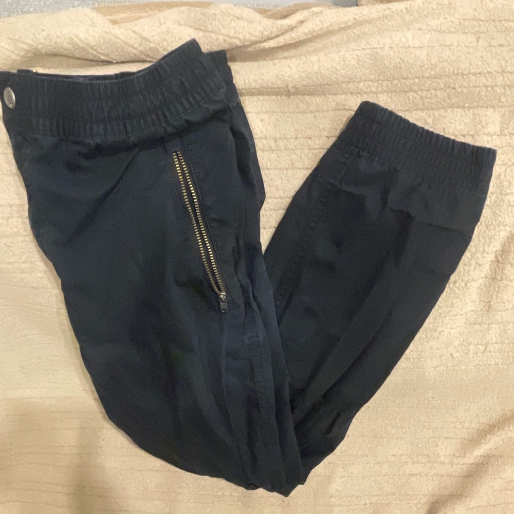 Polo Ralph Lauren Boys Black Elastic Waist Cargo  Pants with Zip Pocket